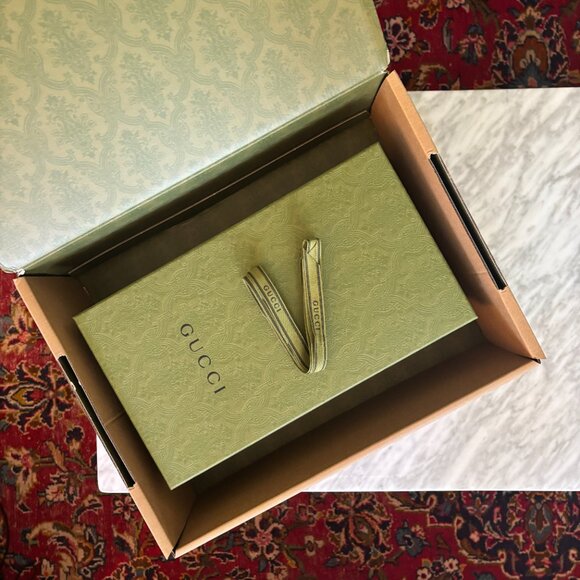 GUCCI Women's Sandal With Mini Double G | Size 37 = 7 US - Picture 13 of 16